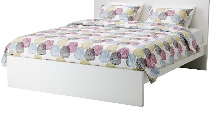 IKEA MALM Bettgestell, hoch, weiß IKEA MALM Bettgestell, hoch, weiß